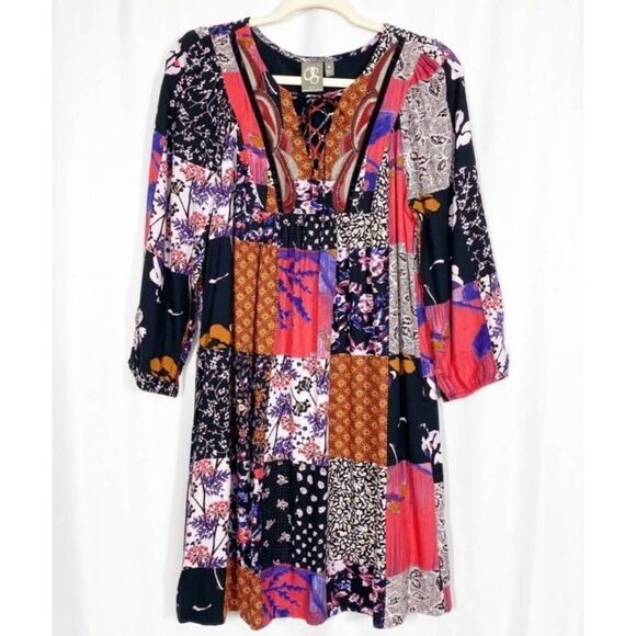 Anthropologie One September Arcata Dress - Patchwork Boho Size Small - Picture 1 of 12